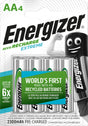 Energizer Akku NiMH, Mignon, AA, HR06, 1.2V/2300mAh Extreme, Pre-charged, Retail Blister (4-Pack)