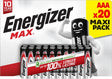 Energizer Batterie Alkaline, Micro, AAA, LR03, 1.5V Max, Retail Blister (20-Pack)