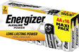 Energizer Batterie Alkaline, Mignon, AA, LR06, 1.5V Alkaline Power, Retail Blister (16-Pack)
