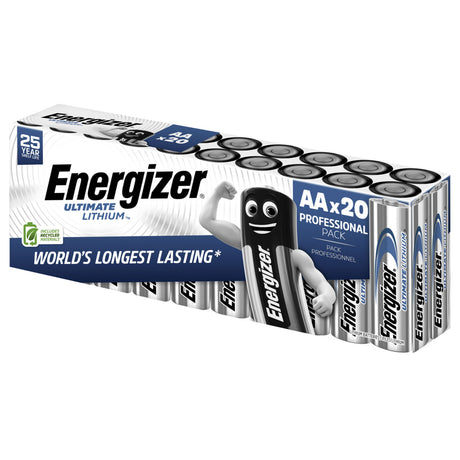 Energizer Ultimate Lithium L91 Mignon AA Batterie – Die ultimative Powerlösung für Profis im 20er Pack
