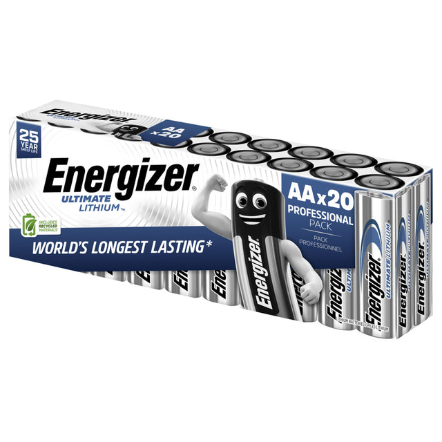 Energizer Ultimate Lithium L91 Mignon AA Batterie – Die ultimative Powerlösung für Profis im 20er Pack