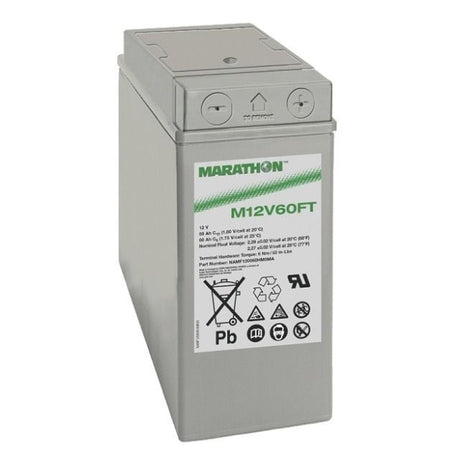 Exide Marathon M12V60FT Blei Akku mit M6 Schraubanschluss 12V, 59000mAh