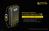 Nitecore F4 FlexBank Powerbank-Ladegerät für Li-Ionen-Akkus