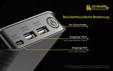 Nitecore F4 FlexBank Powerbank-Ladegerät für Li-Ionen-Akkus