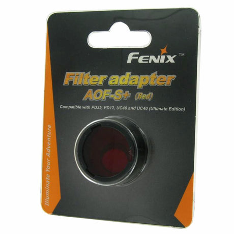 AccuCell Rot Filter für Fenix Taschenlampe E35UE, PD35, PD12, UC35, UC40, HP01