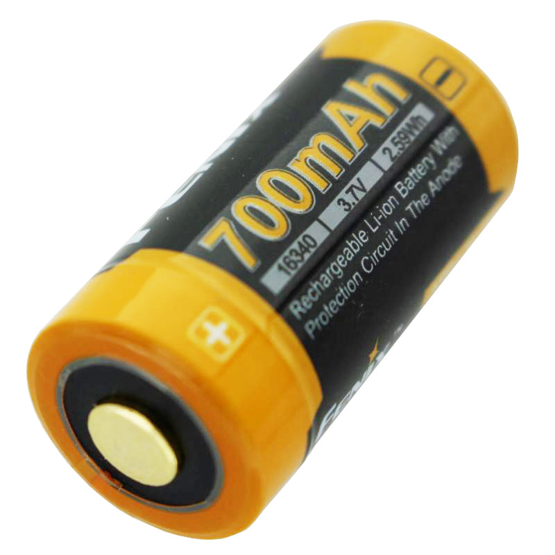 AccuCell 2 Stück CR123A Li-Ion wiederauflafbar mit bis zu 760mAh und USB-Ladegerät mit großem Display, mit bis zu 0,5Ah Ladestrom