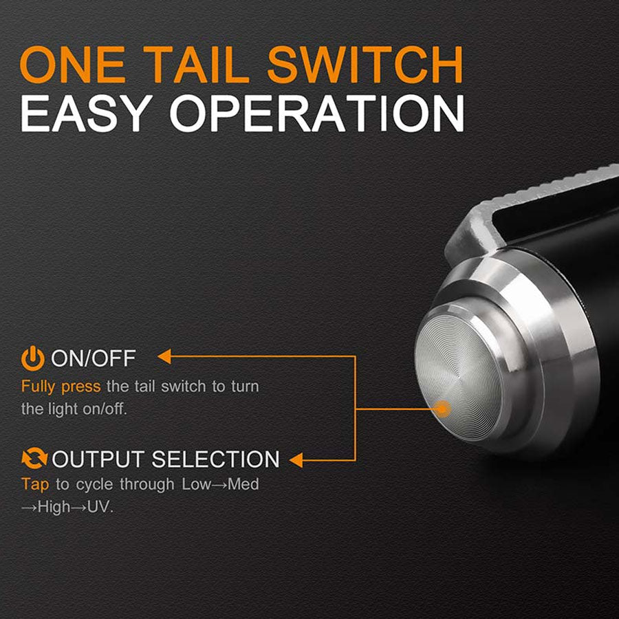 Fenix LD02 V2.0 Cree XQ-E HI LED und UV Licht Taschenlampe