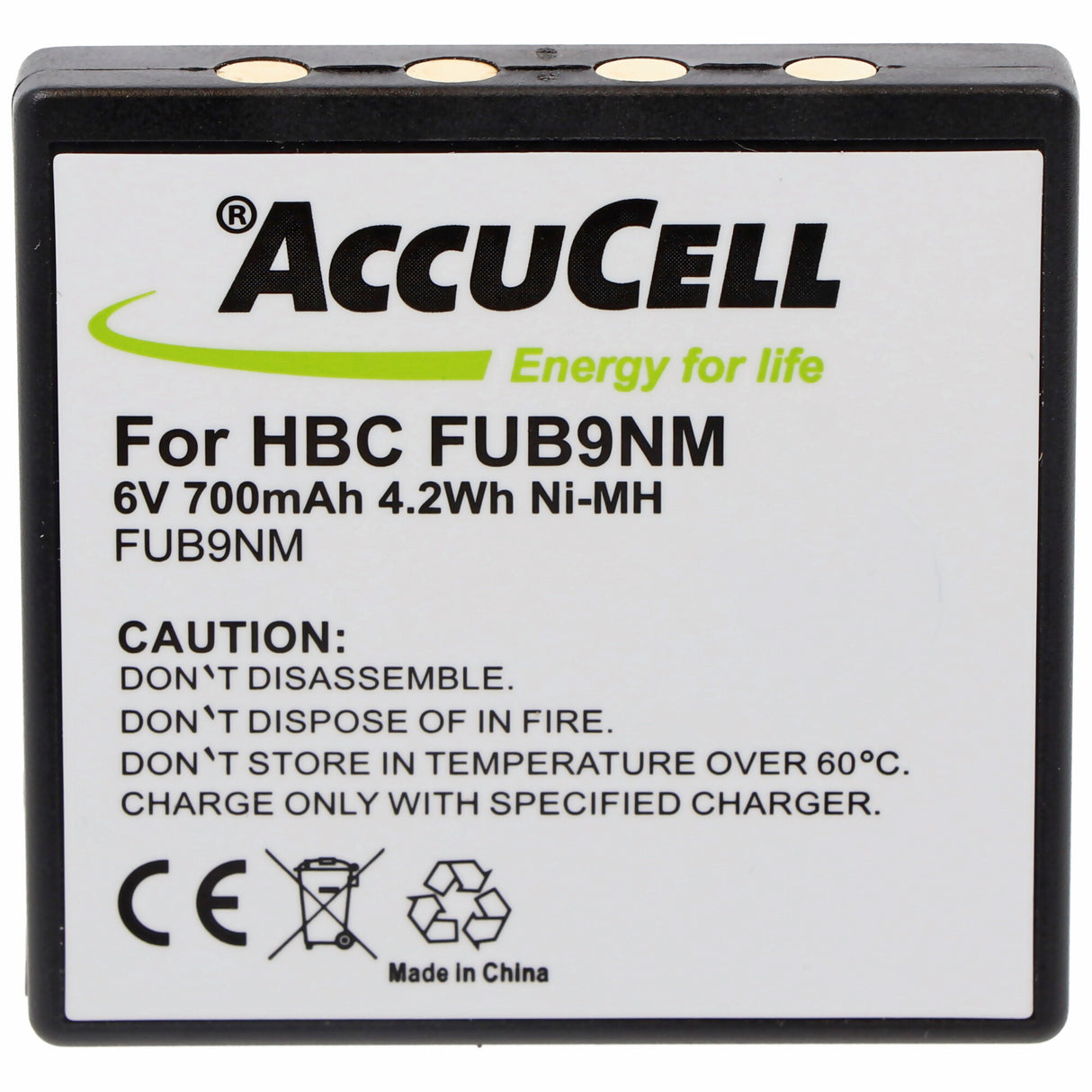 AccuCell Akku HBC FUB9NM, BA209000, 209060, BA209061, BA209062