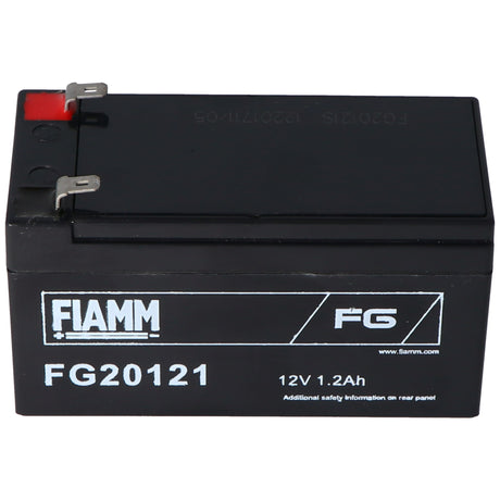 Fiamm FG20121 Akku 1200mAh Blei Akku 12 Volt mit 1200mAh, 2mal 4,8mm Steckkontakte