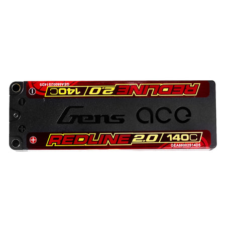 Gens Ace Redline 2.0 Serie 6600mAh 2S1P 7,6V 140C HardCase HV Lipo-Akkupack mit Hardcase 131#