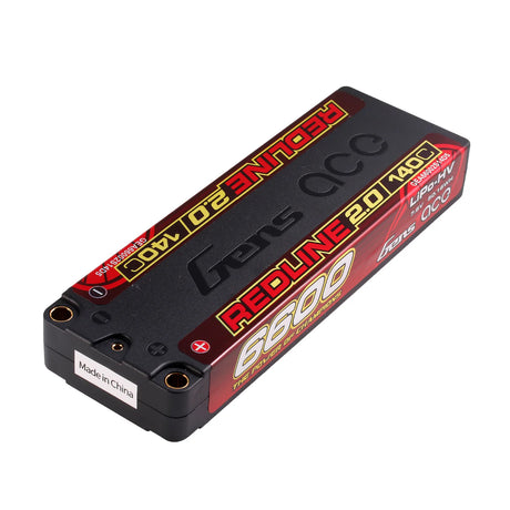 Gens Ace Redline 2.0 Serie 6600mAh 2S1P 7,6V 140C HardCase HV Lipo-Akkupack mit Hardcase 131#