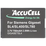 AccuCell Akku passend für Siemens Gigaset V30145-K1310K-X444, V30145-K1310-X445