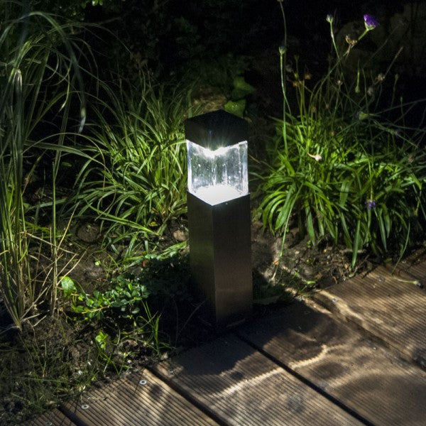 EZ Solar 4er Set LED Solar-Wegeleuchte GL004NP4EZ, rostfreier Edelstahl