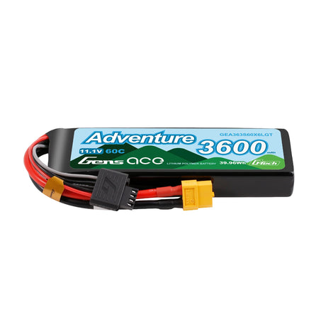 Gens Ace 3600mAh 3S 60C HV LiPo-Akku mit XT60 | Adventure | G-Tech