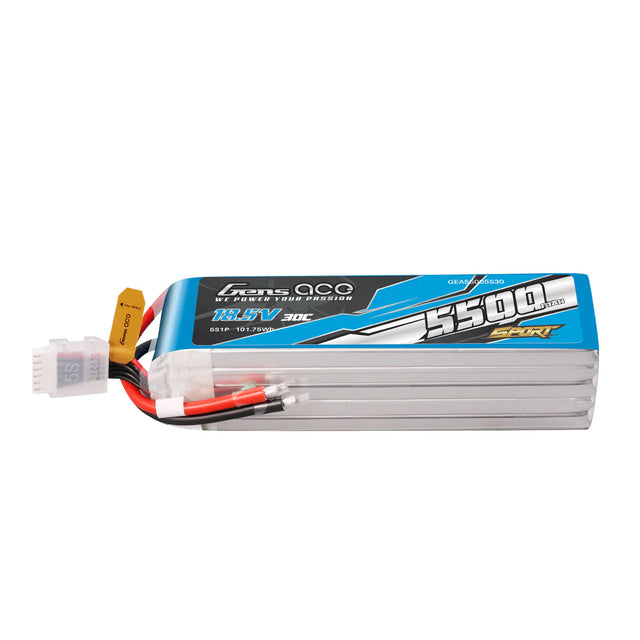 Gens Ace 5500 mAh 5S 18,5 V 30C Akkupack (F3A)
