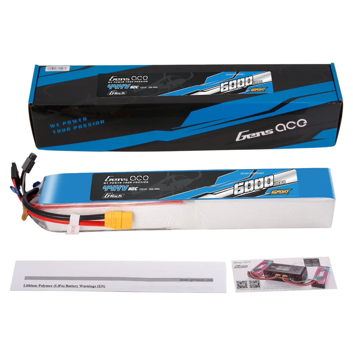 6000mAh / 12S / XT90