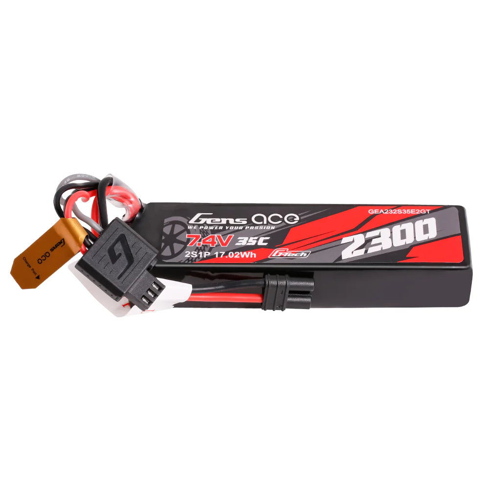 Gens Ace 2S LiPo Akku 2300mAh 2S 7,4V 35C Lipo-Akku mit iEC2-Stecker