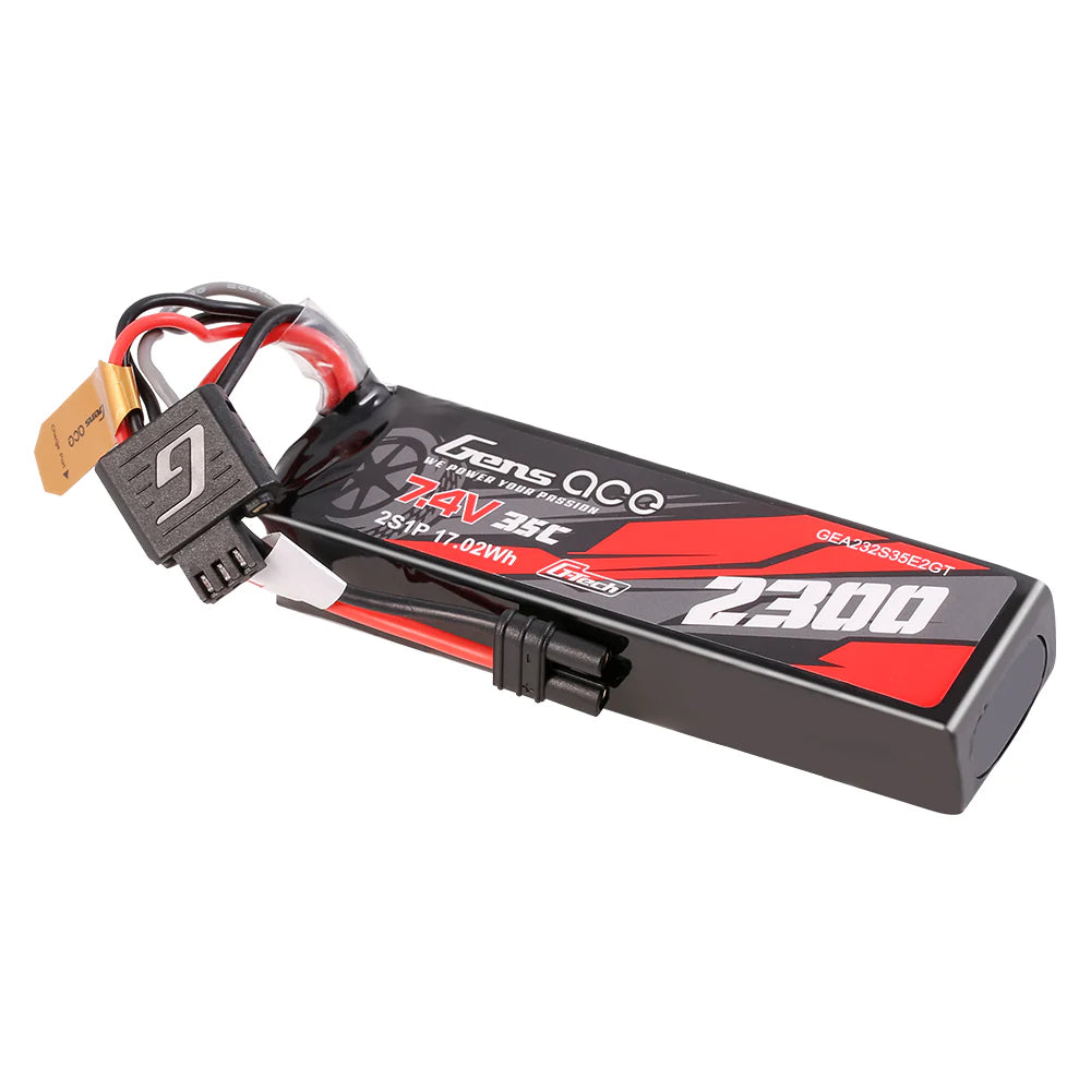 Gens Ace 2S LiPo Akku 2300mAh 2S 7,4V 35C Lipo-Akku mit iEC2-Stecker