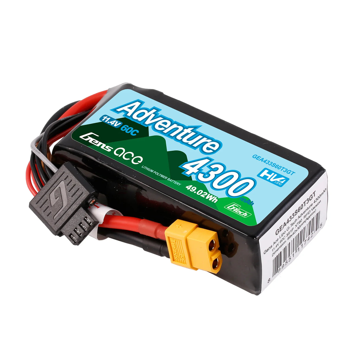 4300mAh / 3S / XT60 & 1To3
