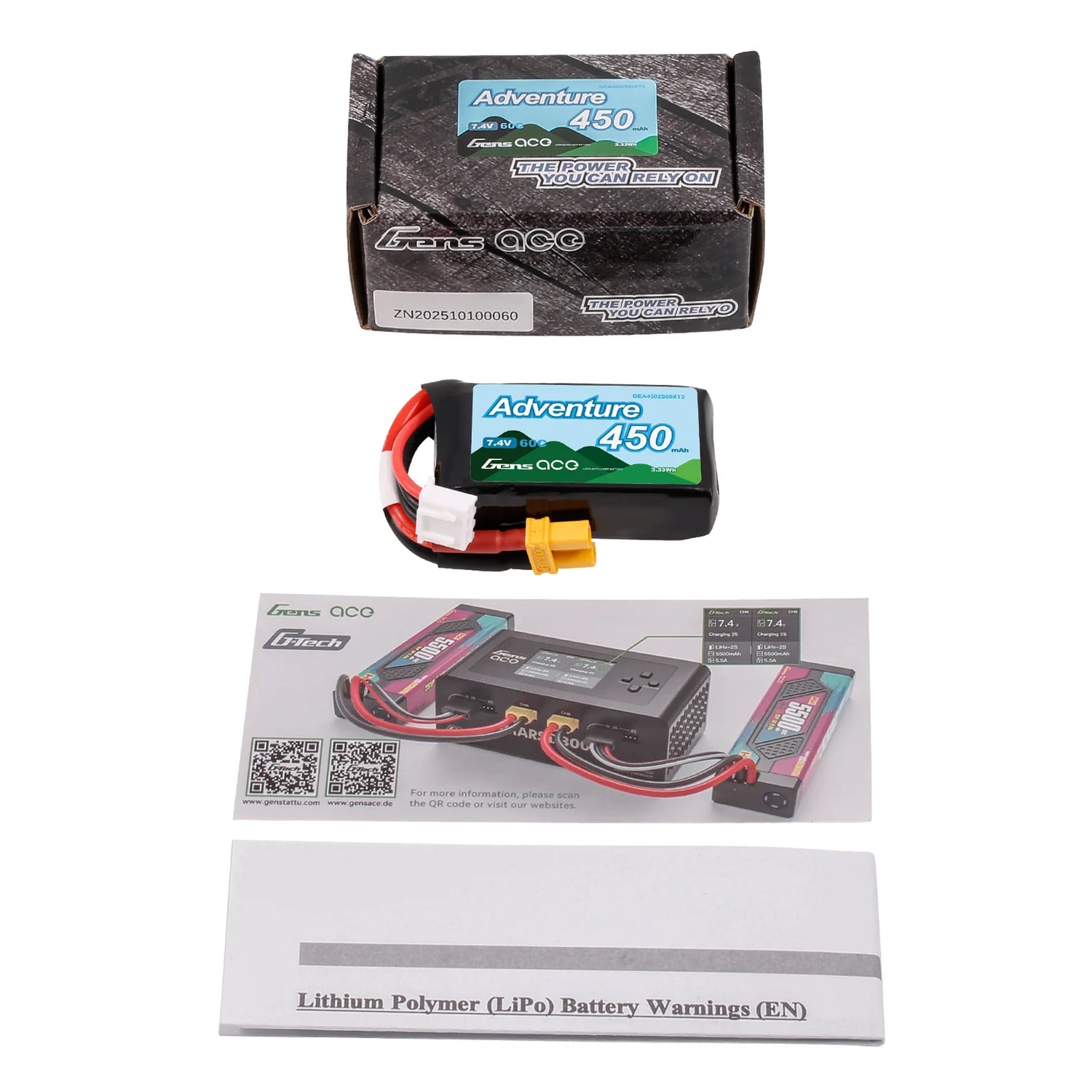 450mAh / 2S / XT30