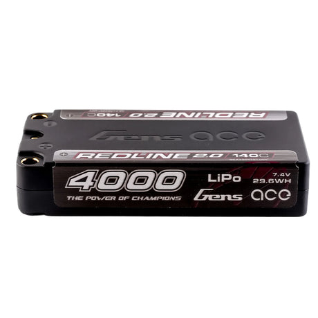 Gens ace Redline 2.0 4000mAh 2S 140C Shorty Lipo Akku