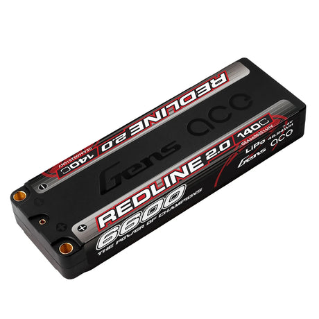 Gens Ace Redline 2.0 Serie 6600mAh 7.4V 140C 2S1P HardCase 57# Lipo-Akku