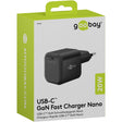 Goobay - 20 W, USB-C, PD-GaN-Schnellladegerät Nano, Schwarz