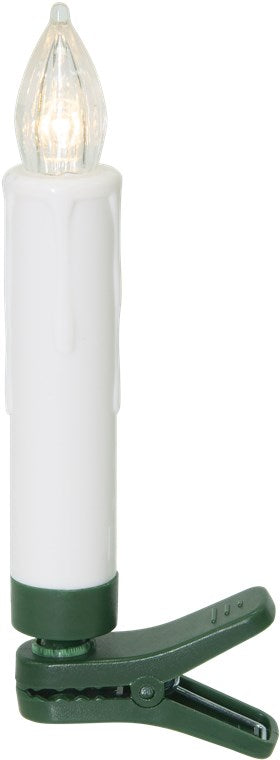 Goobay 20 kabellose LED-Weihnachtsbaumkerzen - mit Klemmen, Fernbedienung und Timerfunktion, dimmbar, warmweiß (2600 K)