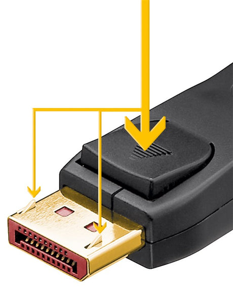 Goobay DisplayPort™-Kabel 2.1, zertifiziert, 80 Gbit/s, 1,0m - 16K/60Hz, 8K/120Hz, 4K/240Hz