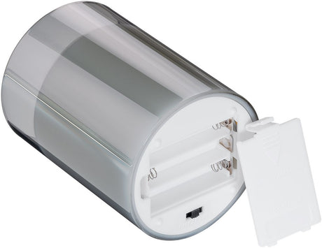 Goobay LED-Echtwachs-Kerze im Glas, 7,5 x 12,5 cm - wunderschöne und sichere Lichtlösung für viele Bereiche wie Haus und Loggia, Büros oder Schulen