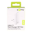 Goobay Multi Fast Charger 45 W – USB-C PD GaN Dual-Schnellladegerät mit 90° Flat Design