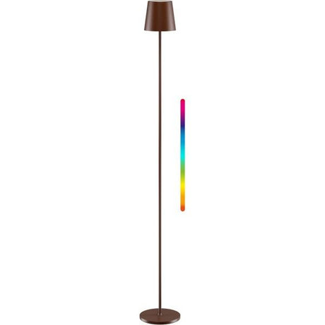 Goobay kabellose LED-Stehleuchte XL 122 cm RGBW kupferfarben