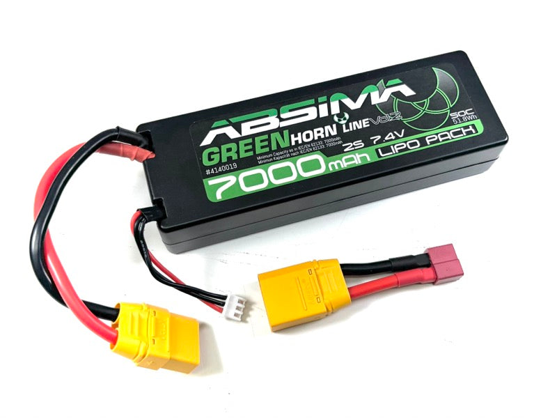 Absima Greenhorn Vol.2 LiPo 2S 7,4V 50C 7000mAh HC (XT90/T-Plug)