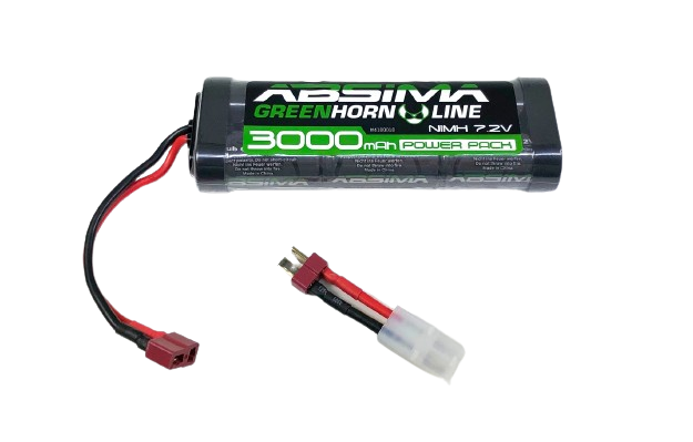 Absima Greenhorn Vol.2 NiMH 7.2V 3000 (T-Plug + Tamiya Adapter)