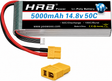 HRB 14,8V 5000mAh 50C LiPo- Akku XT60-Stecker (2 St.)