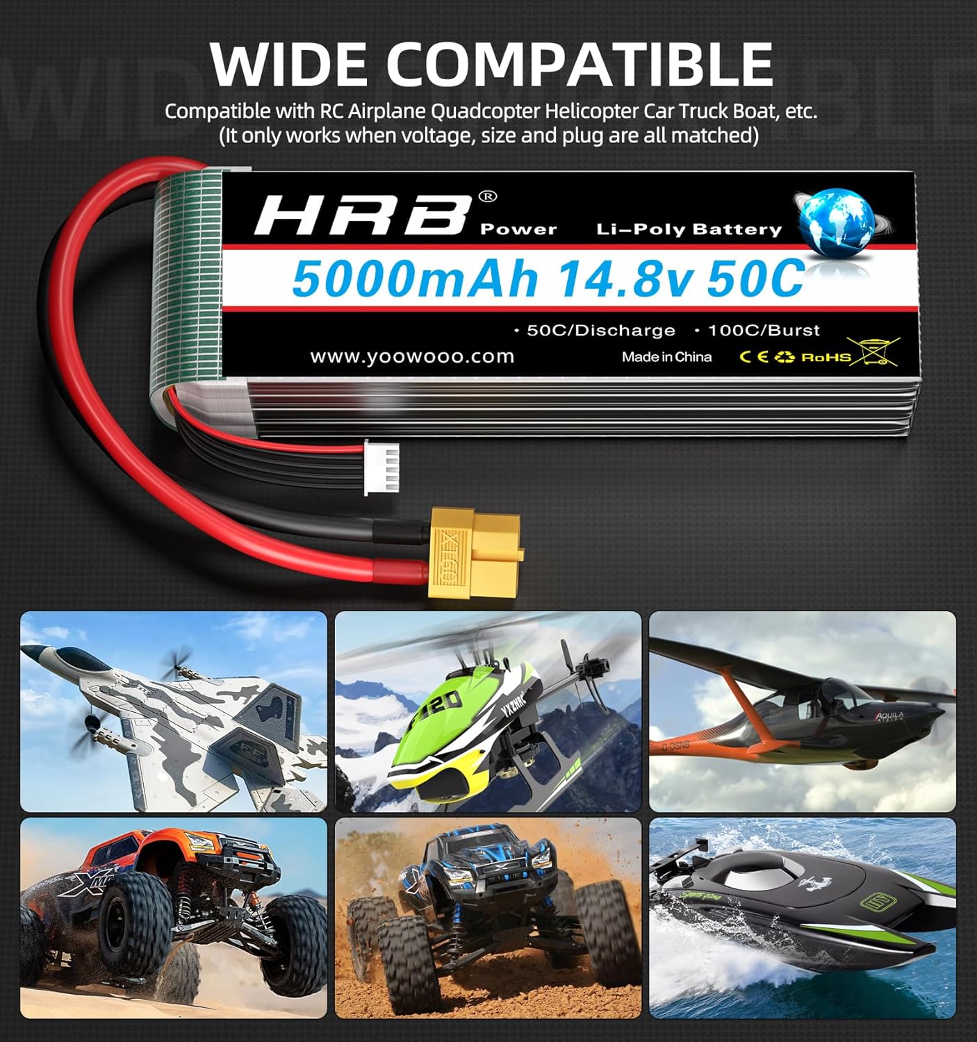 5000mAh / 4S / XT60
