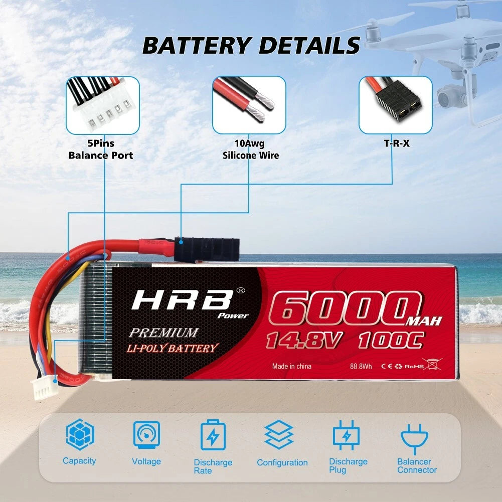 6000mAh / 4S / TRX