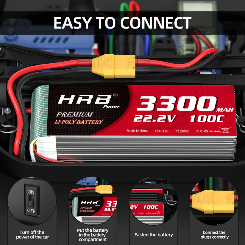 3300mAh / 6S / XT90