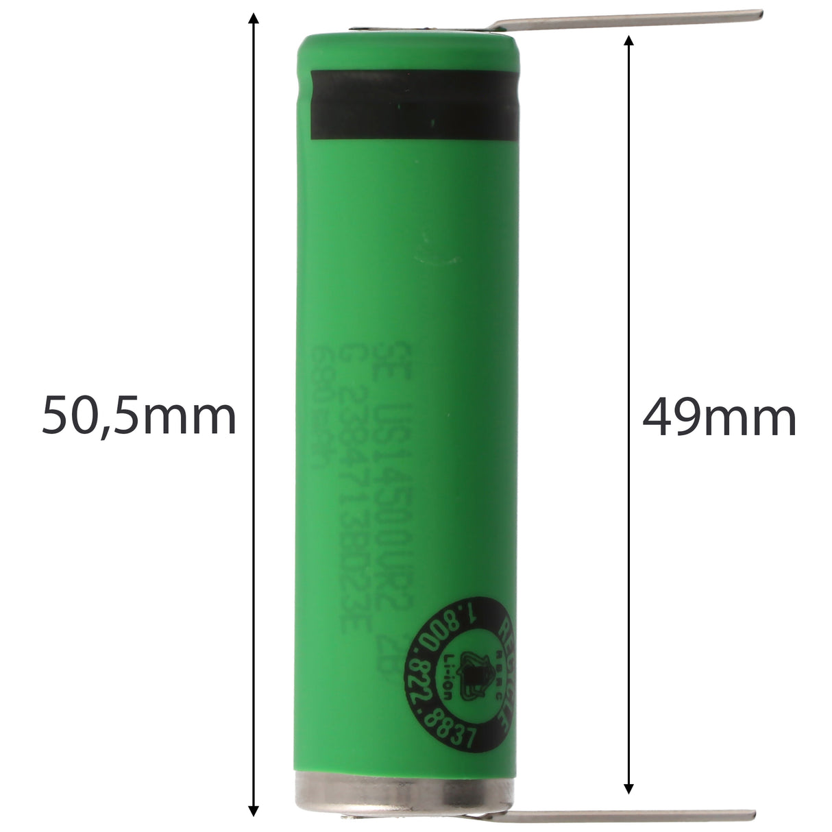 AccuCell Akku Sanyo UR14500 Ersatz-Akku