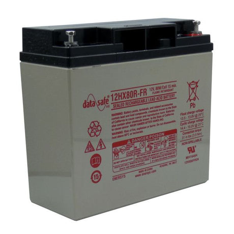 Hawker Enersys DataSafe 12HX80FR Bleiakku 12V 16Ah AGM mit M5-Schraubanschluss, 181x76x167mm