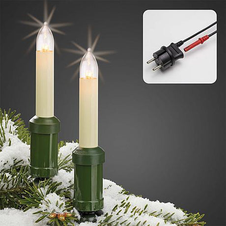 Hellum LED Schaftkerzenkette 20flg. außen 860023