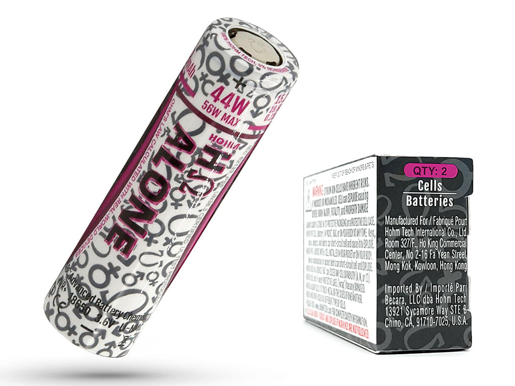 HohmTech ALONE 18650 3309mAh max. 19,6A Lithium-Ionen-Akku NMC, 3,6V - 3,7V