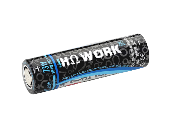Hohmtech Works² 18650 2547mAh max. 35,8A Lithium-Ionen-Akku NMC, 3,6V - 3,7V