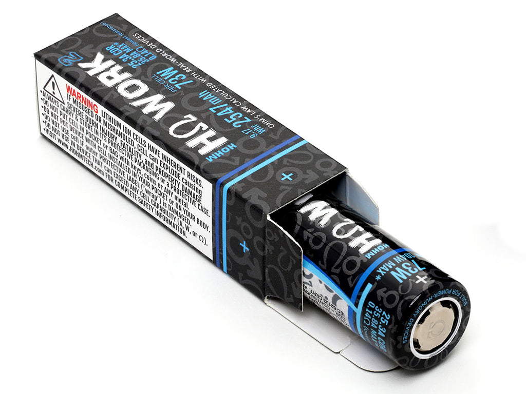 Hohmtech Works² 18650 2547mAh max. 35,8A Lithium-Ionen-Akku NMC, 3,6V - 3,7V