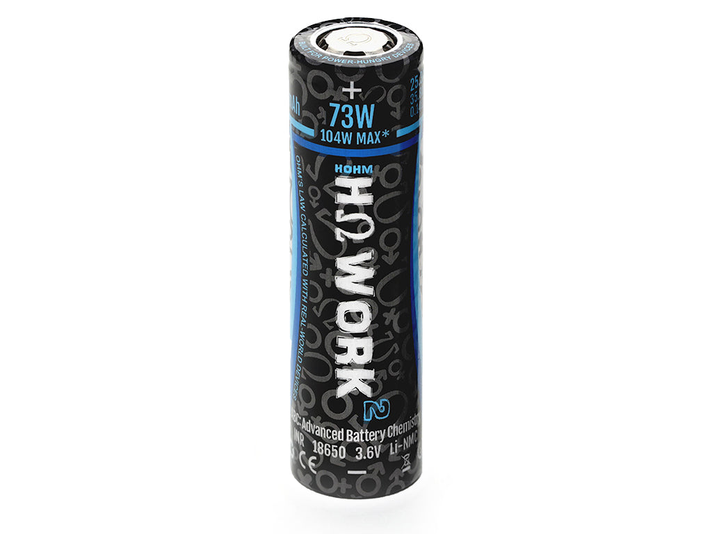 Hohmtech Works² 18650 2547mAh max. 35,8A Lithium-Ionen-Akku NMC, 3,6V - 3,7V