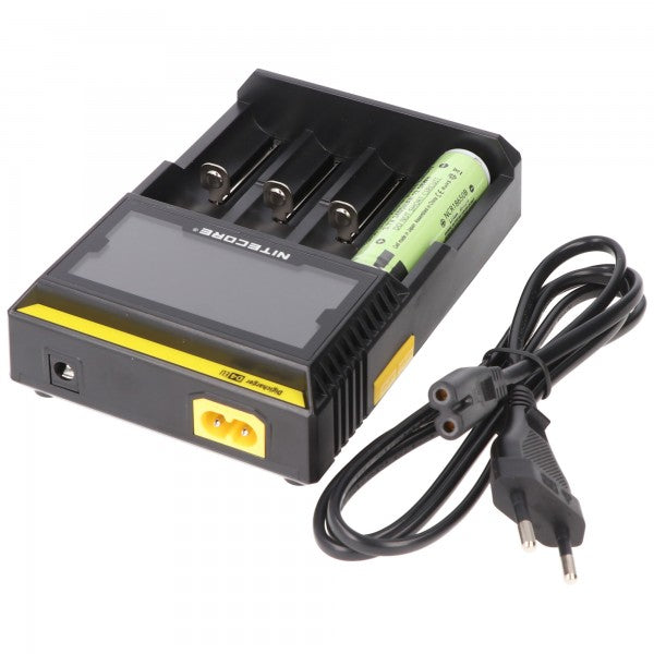 Panasonic Energie Set - 6 x 18650 plus Nitecore PREMIUM-Ladegerät D4EU