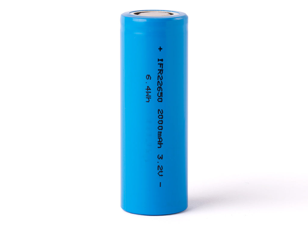 Cottcell IFR22650 3,2V - 3,3V 2000mAh LiFePO4 Akku