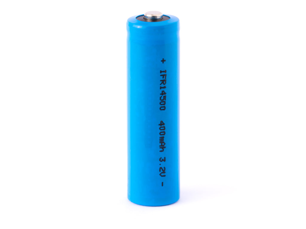 Cottcell IFR14500 - 400mAh AA LiFePo4 Akku 3,2V Pluspol erhöht