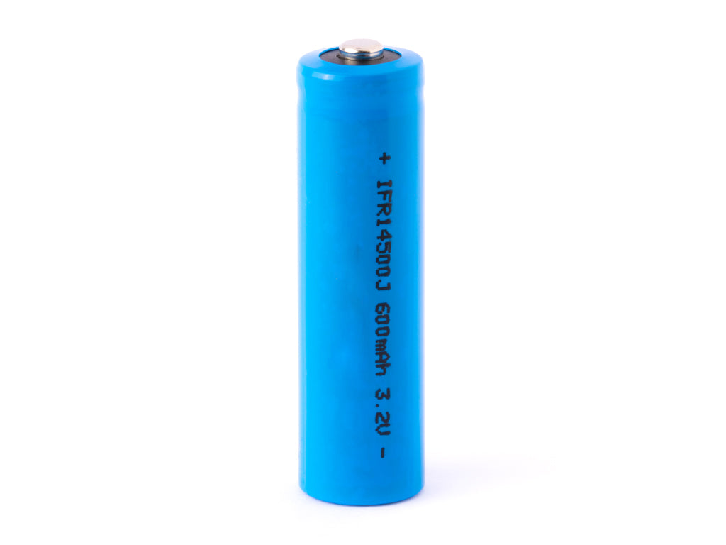 Cottcell IFR 14500J AA - 600mAh 3,2V LiFePo4 Akku (Button Top) ungeschützt
