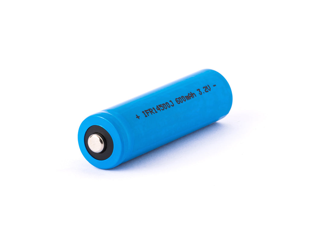Cottcell IFR 14500J AA - 600mAh 3,2V LiFePo4 Akku (Button Top) ungeschützt